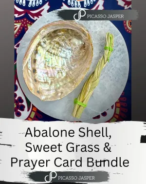 Abalone Shell, Sweet Grass   Cleansing Prayer Bundle: Compassion, Cleansing   Balanced