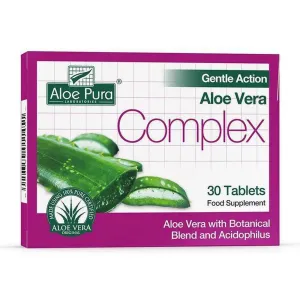 Aloe Pura Gentle Action Aloe Vera Complex, 30 Tablets