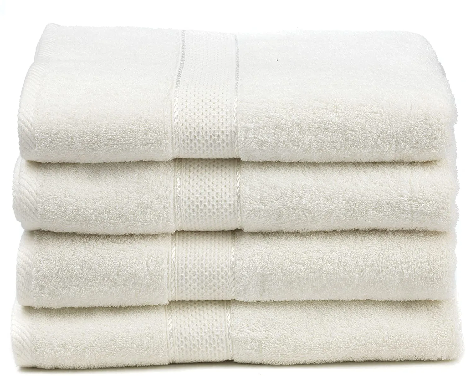 Bamboo Cotton Bath Towels - Natural, Ultra Absorbent and Eco-Friendly 30" X 52"