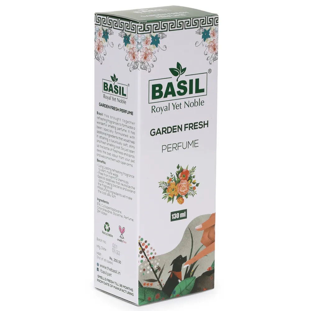 Basil Garden Fresh Perfume Spray for Dogs and Cats