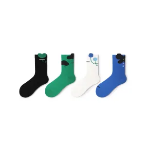 Break Ground All-season Women 4pcs Crew Socks Set