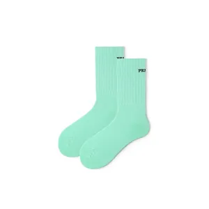 Color Boost All-season Women Mint Fitness Crew Socks