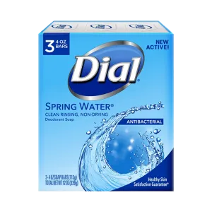 Dial Spring Water Clean Rinsing Antibacterial Soap 3Brs