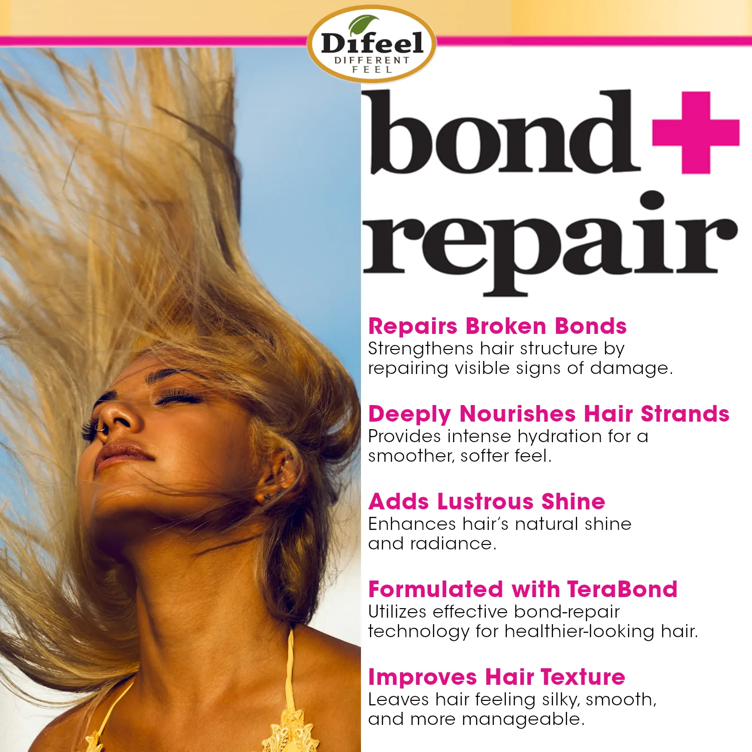 Difeel Bond & Repair Sulfate Free Conditioner 33.8 oz.