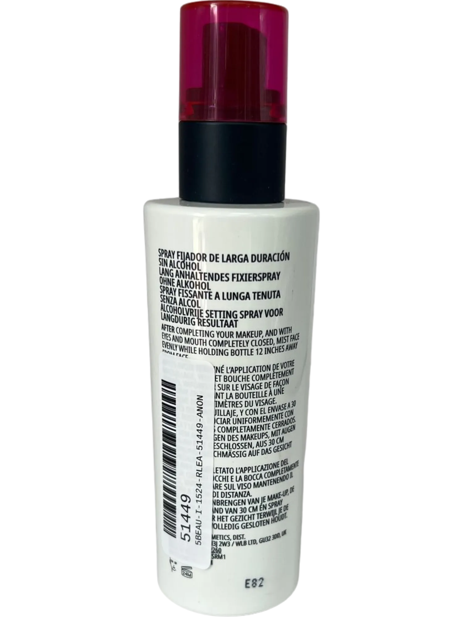 MAC Cosmetics Fix " "Stay Over" Alcohol-Free Long-Lasting Setting Spray 100ml