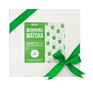 Morning Matcha Scrub, Body Butter & Soap Gift Set