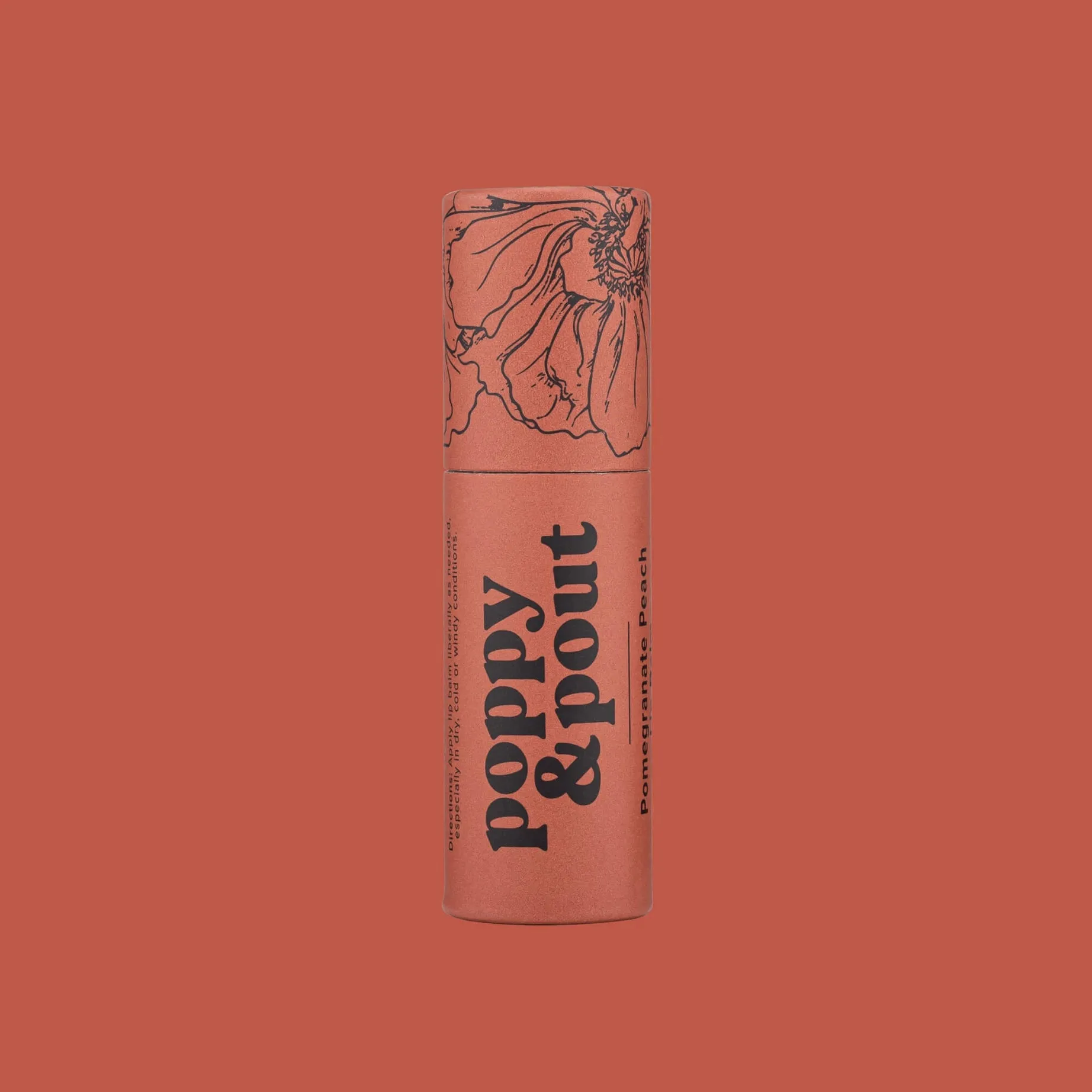 Poppy & Pout | Pomegranate Peach Lip Balm