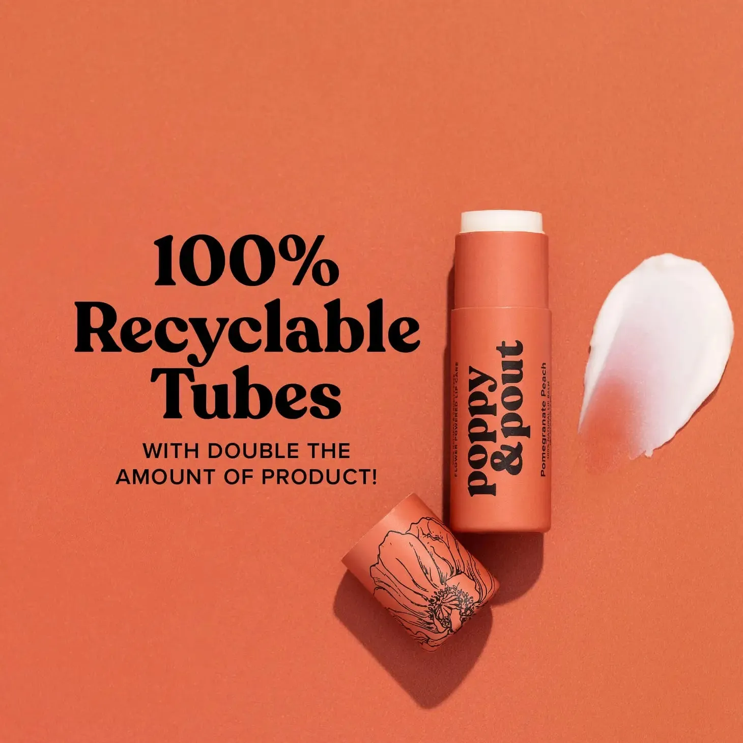 Poppy & Pout | Pomegranate Peach Lip Balm