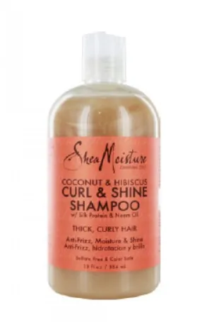 Shea Moisture Coconut & Hibiscus Curl & Shine Shampoo 13 oz